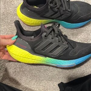 Adidas Ultraboost Black and Multicolor Sneakers